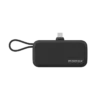 Power Mini 5000mAh Bulit-in foldable USB-C Battery oack (Black) - Image 2